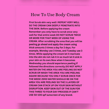 (PRE ORDER!). Strong Body Cream (8oz)